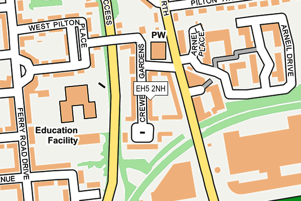 EH5 2NH map - OS OpenMap – Local (Ordnance Survey) EH5 2NH map - OS OpenMap – Local (Ordnance Survey)
