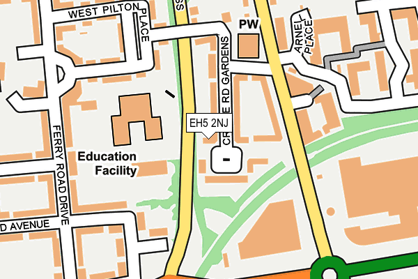 EH5 2NJ map - OS OpenMap – Local (Ordnance Survey) EH5 2NJ map - OS OpenMap – Local (Ordnance Survey)
