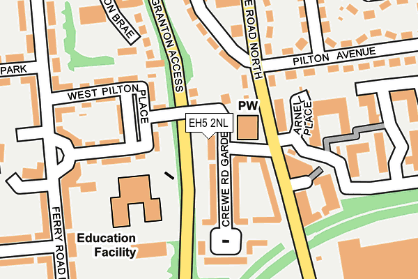 EH5 2NL map - OS OpenMap – Local (Ordnance Survey) EH5 2NL map - OS OpenMap – Local (Ordnance Survey)