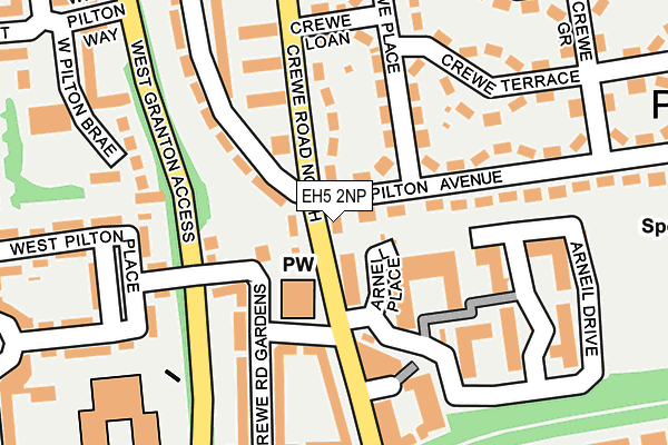 EH5 2NP map - OS OpenMap – Local (Ordnance Survey) EH5 2NP map - OS OpenMap – Local (Ordnance Survey)
