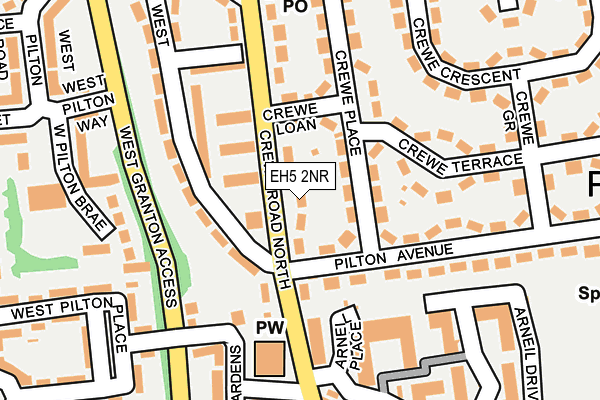 EH5 2NR map - OS OpenMap – Local (Ordnance Survey) EH5 2NR map - OS OpenMap – Local (Ordnance Survey)