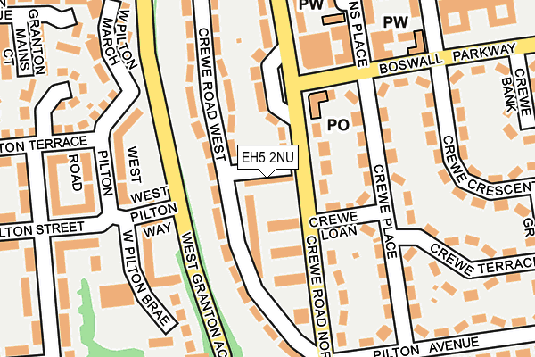 EH5 2NU map - OS OpenMap – Local (Ordnance Survey) EH5 2NU map - OS OpenMap – Local (Ordnance Survey)