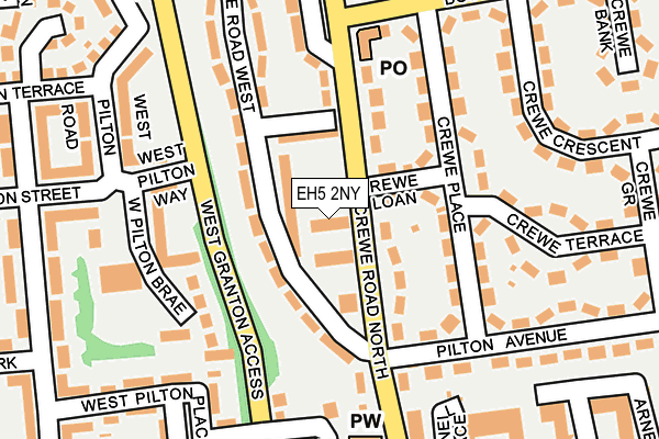 EH5 2NY map - OS OpenMap – Local (Ordnance Survey) EH5 2NY map - OS OpenMap – Local (Ordnance Survey)