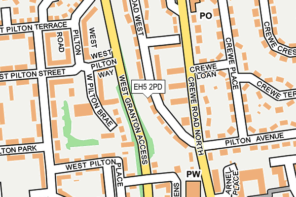 EH5 2PD map - OS OpenMap – Local (Ordnance Survey) EH5 2PD map - OS OpenMap – Local (Ordnance Survey)