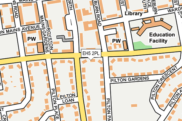 EH5 2PL map - OS OpenMap – Local (Ordnance Survey) EH5 2PL map - OS OpenMap – Local (Ordnance Survey)