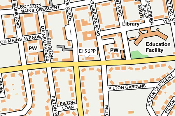 EH5 2PP map - OS OpenMap – Local (Ordnance Survey) EH5 2PP map - OS OpenMap – Local (Ordnance Survey)