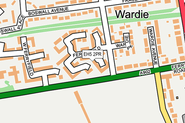 EH5 2PR map - OS OpenMap – Local (Ordnance Survey) EH5 2PR map - OS OpenMap – Local (Ordnance Survey)
