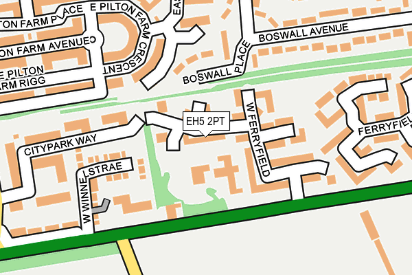 EH5 2PT map - OS OpenMap – Local (Ordnance Survey) EH5 2PT map - OS OpenMap – Local (Ordnance Survey)