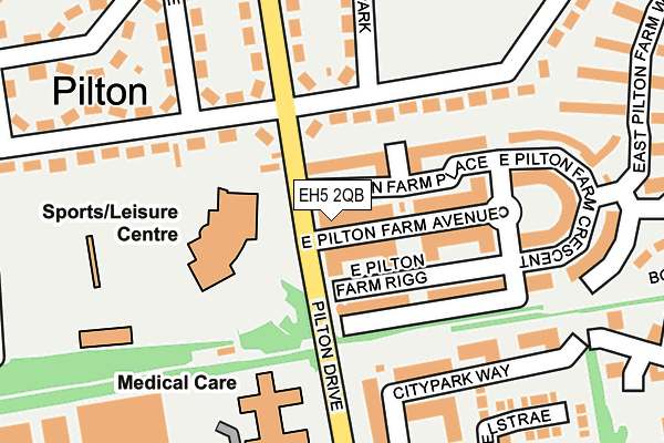 EH5 2QB map - OS OpenMap – Local (Ordnance Survey) EH5 2QB map - OS OpenMap – Local (Ordnance Survey)