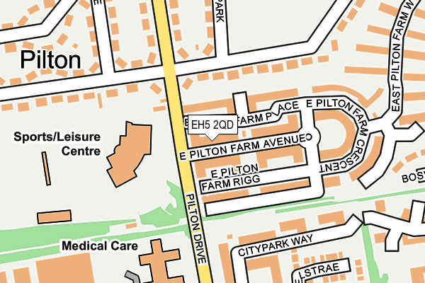 EH5 2QD map - OS OpenMap – Local (Ordnance Survey) EH5 2QD map - OS OpenMap – Local (Ordnance Survey)