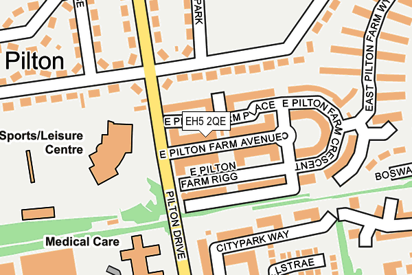 EH5 2QE map - OS OpenMap – Local (Ordnance Survey) EH5 2QE map - OS OpenMap – Local (Ordnance Survey)