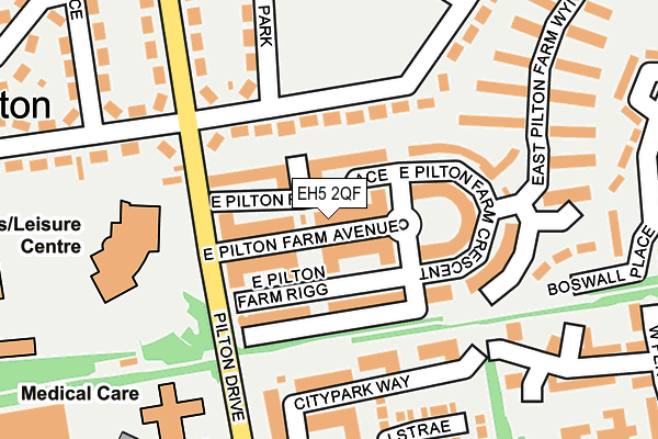 EH5 2QF map - OS OpenMap – Local (Ordnance Survey) EH5 2QF map - OS OpenMap – Local (Ordnance Survey)