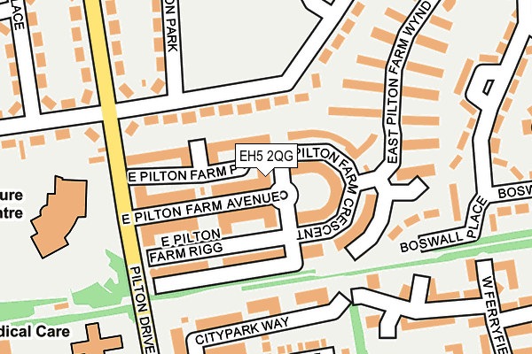 EH5 2QG map - OS OpenMap – Local (Ordnance Survey) EH5 2QG map - OS OpenMap – Local (Ordnance Survey)