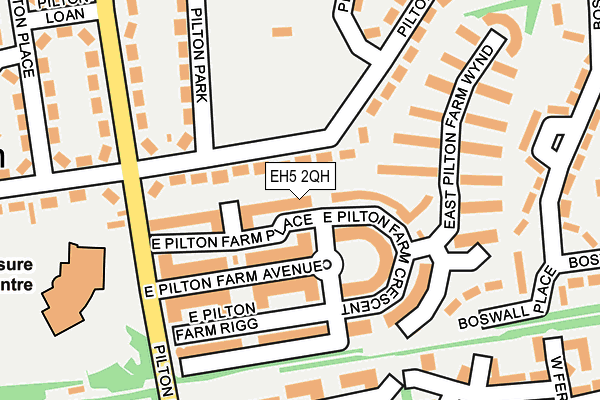 EH5 2QH map - OS OpenMap – Local (Ordnance Survey) EH5 2QH map - OS OpenMap – Local (Ordnance Survey)