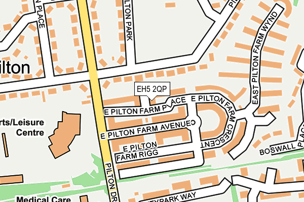 EH5 2QP map - OS OpenMap – Local (Ordnance Survey) EH5 2QP map - OS OpenMap – Local (Ordnance Survey)