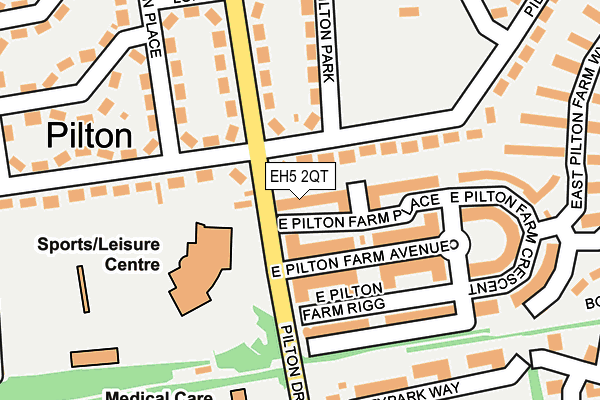 EH5 2QT map - OS OpenMap – Local (Ordnance Survey) EH5 2QT map - OS OpenMap – Local (Ordnance Survey)