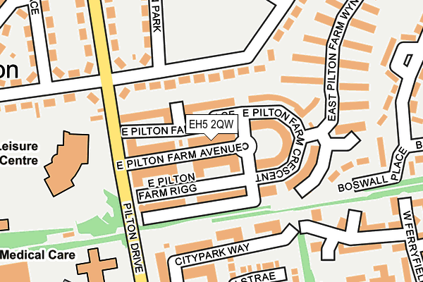 EH5 2QW map - OS OpenMap – Local (Ordnance Survey) EH5 2QW map - OS OpenMap – Local (Ordnance Survey)