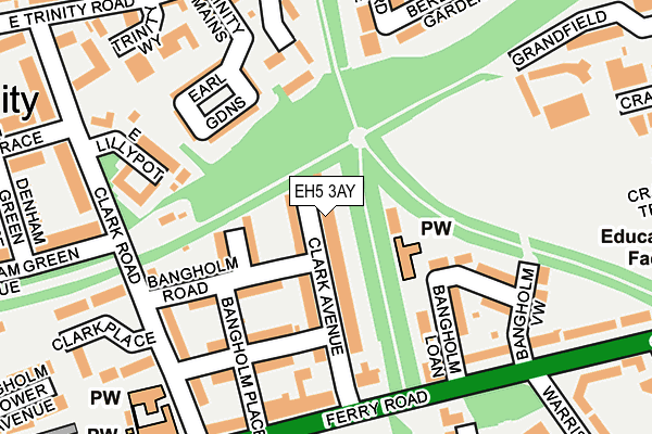 EH5 3AY map - OS OpenMap – Local (Ordnance Survey) EH5 3AY map - OS OpenMap – Local (Ordnance Survey)