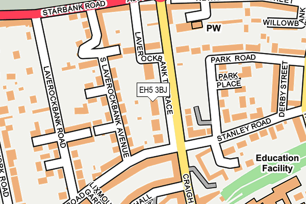 EH5 3BJ map - OS OpenMap – Local (Ordnance Survey) EH5 3BJ map - OS OpenMap – Local (Ordnance Survey)