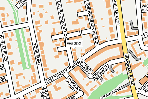 EH5 3DG map - OS OpenMap – Local (Ordnance Survey) EH5 3DG map - OS OpenMap – Local (Ordnance Survey)