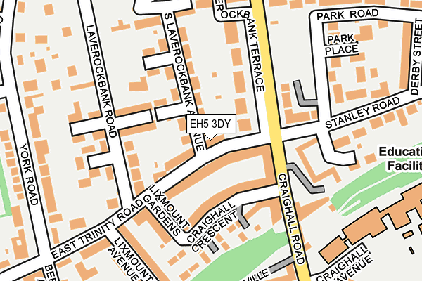 EH5 3DY map - OS OpenMap – Local (Ordnance Survey) EH5 3DY map - OS OpenMap – Local (Ordnance Survey)