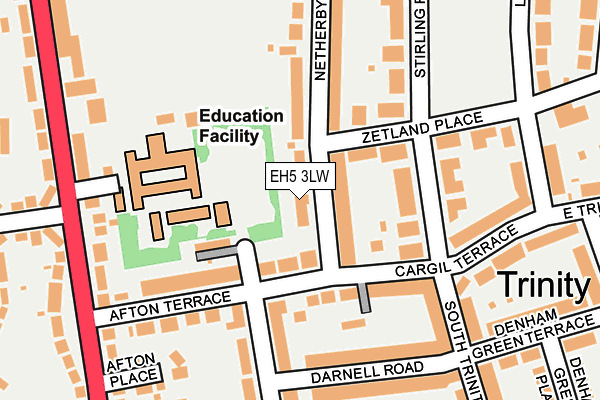 EH5 3LW map - OS OpenMap – Local (Ordnance Survey) EH5 3LW map - OS OpenMap – Local (Ordnance Survey)