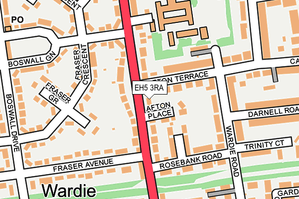 EH5 3RA map - OS OpenMap – Local (Ordnance Survey) EH5 3RA map - OS OpenMap – Local (Ordnance Survey)