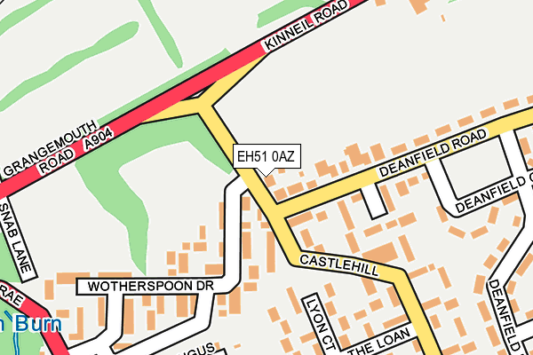 EH51 0AZ map - OS OpenMap – Local (Ordnance Survey) EH51 0AZ map - OS OpenMap – Local (Ordnance Survey)