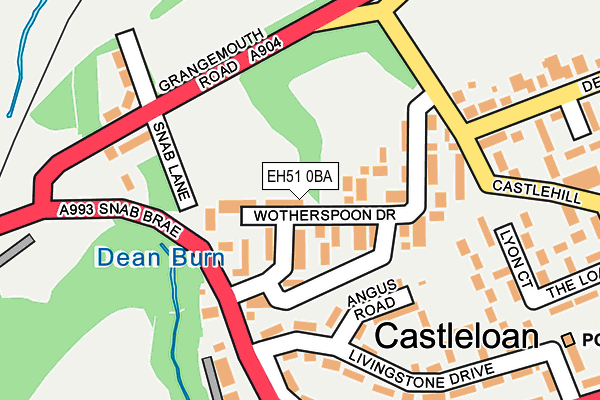 EH51 0BA map - OS OpenMap – Local (Ordnance Survey) EH51 0BA map - OS OpenMap – Local (Ordnance Survey)
