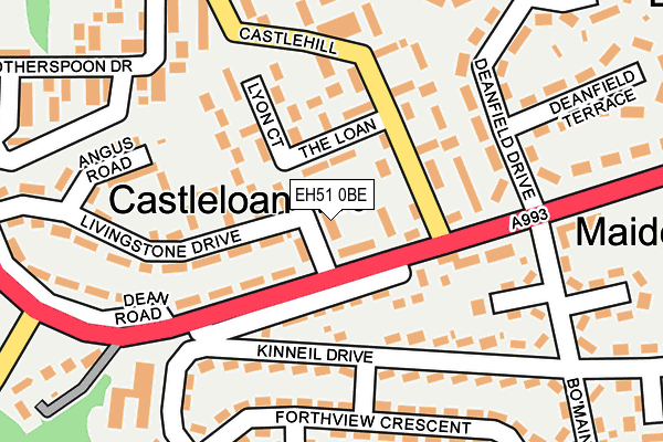 EH51 0BE map - OS OpenMap – Local (Ordnance Survey) EH51 0BE map - OS OpenMap – Local (Ordnance Survey)