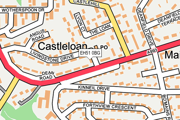EH51 0BG map - OS OpenMap – Local (Ordnance Survey) EH51 0BG map - OS OpenMap – Local (Ordnance Survey)