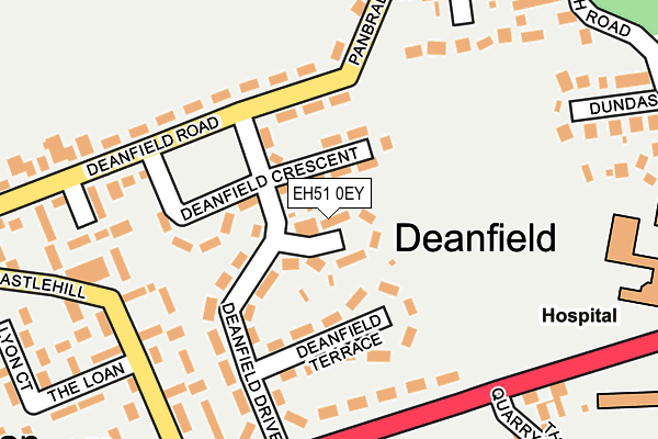 EH51 0EY map - OS OpenMap – Local (Ordnance Survey) EH51 0EY map - OS OpenMap – Local (Ordnance Survey)