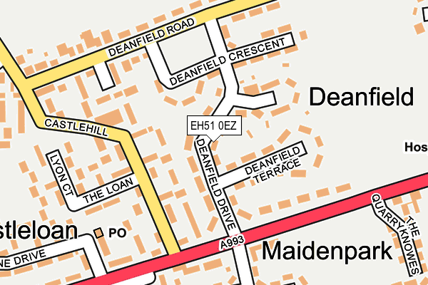EH51 0EZ map - OS OpenMap – Local (Ordnance Survey) EH51 0EZ map - OS OpenMap – Local (Ordnance Survey)