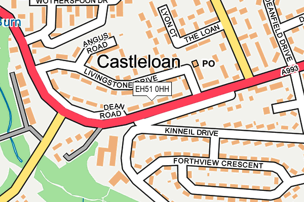 EH51 0HH map - OS OpenMap – Local (Ordnance Survey) EH51 0HH map - OS OpenMap – Local (Ordnance Survey)