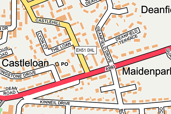 EH51 0HL map - OS OpenMap – Local (Ordnance Survey) EH51 0HL map - OS OpenMap – Local (Ordnance Survey)