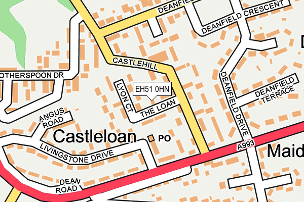 EH51 0HN map - OS OpenMap – Local (Ordnance Survey) EH51 0HN map - OS OpenMap – Local (Ordnance Survey)