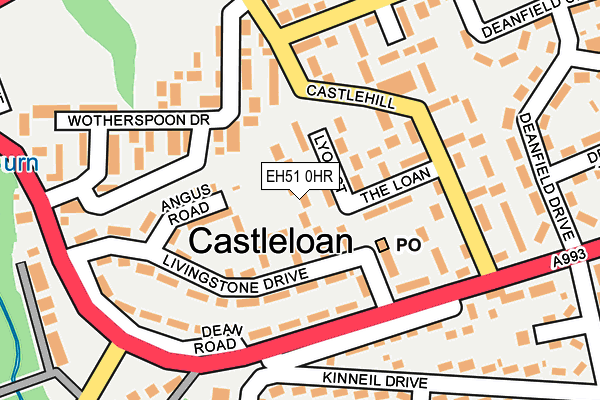 EH51 0HR map - OS OpenMap – Local (Ordnance Survey) EH51 0HR map - OS OpenMap – Local (Ordnance Survey)