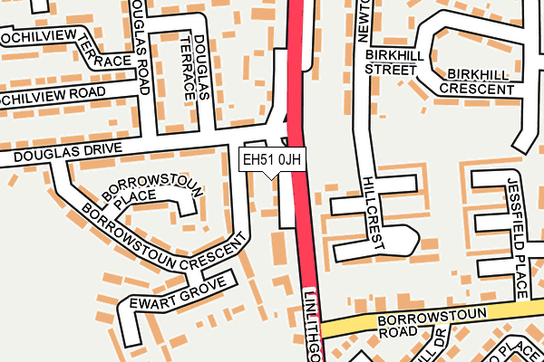 EH51 0JH map - OS OpenMap – Local (Ordnance Survey) EH51 0JH map - OS OpenMap – Local (Ordnance Survey)