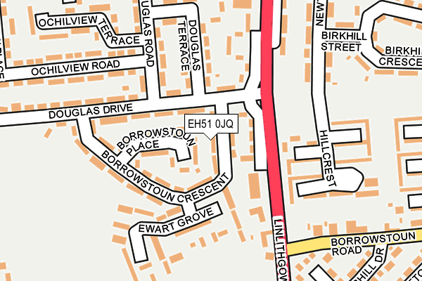 EH51 0JQ map - OS OpenMap – Local (Ordnance Survey) EH51 0JQ map - OS OpenMap – Local (Ordnance Survey)
