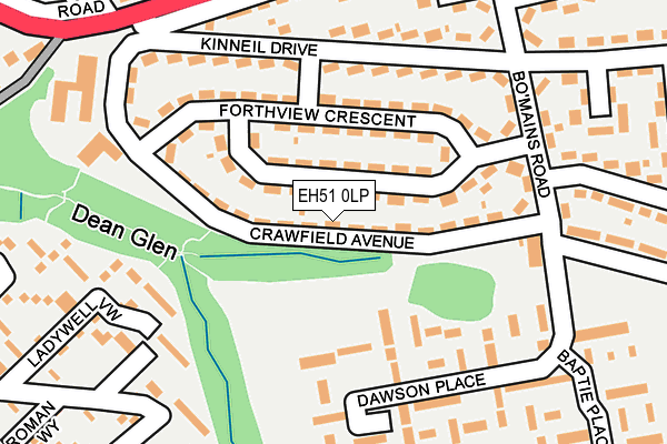 EH51 0LP map - OS OpenMap – Local (Ordnance Survey) EH51 0LP map - OS OpenMap – Local (Ordnance Survey)
