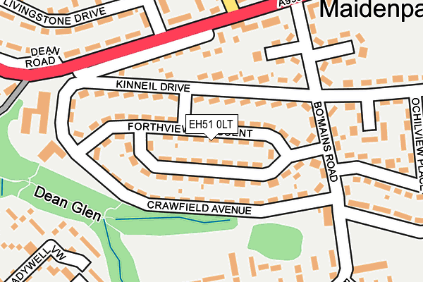 EH51 0LT map - OS OpenMap – Local (Ordnance Survey) EH51 0LT map - OS OpenMap – Local (Ordnance Survey)