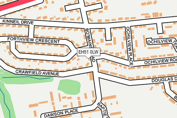 EH51 0LW map - OS OpenMap – Local (Ordnance Survey) EH51 0LW map - OS OpenMap – Local (Ordnance Survey)