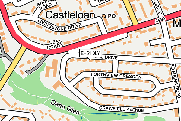EH51 0LY map - OS OpenMap – Local (Ordnance Survey) EH51 0LY map - OS OpenMap – Local (Ordnance Survey)