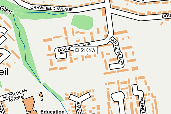 EH51 0NW map - OS OpenMap – Local (Ordnance Survey) EH51 0NW map - OS OpenMap – Local (Ordnance Survey)