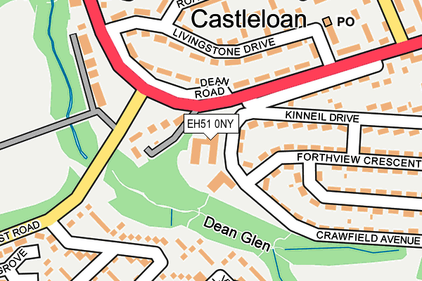 EH51 0NY map - OS OpenMap – Local (Ordnance Survey) EH51 0NY map - OS OpenMap – Local (Ordnance Survey)