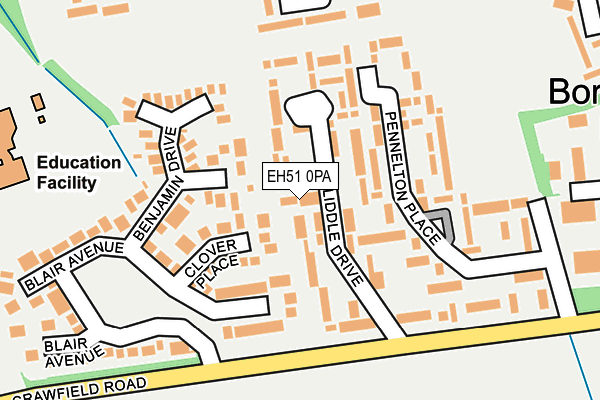 EH51 0PA map - OS OpenMap – Local (Ordnance Survey) EH51 0PA map - OS OpenMap – Local (Ordnance Survey)
