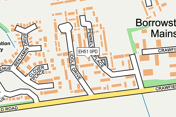 EH51 0PD map - OS OpenMap – Local (Ordnance Survey) EH51 0PD map - OS OpenMap – Local (Ordnance Survey)