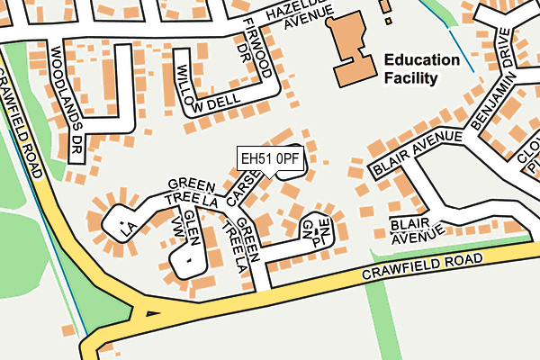 EH51 0PF map - OS OpenMap – Local (Ordnance Survey) EH51 0PF map - OS OpenMap – Local (Ordnance Survey)