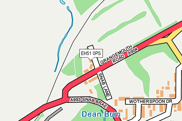 EH51 0PS map - OS OpenMap – Local (Ordnance Survey)
