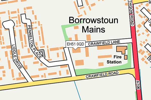 EH51 0QD map - OS OpenMap – Local (Ordnance Survey) EH51 0QD map - OS OpenMap – Local (Ordnance Survey)